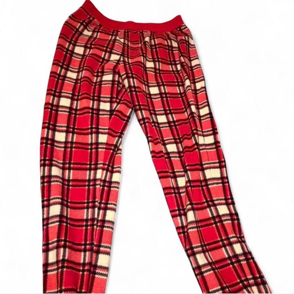 Dip Red and White Plaid Pants